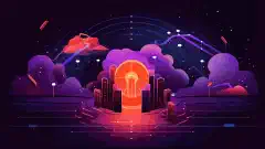 Una il·lustració que mostra un túnel de xarxa connectant un servidor local amb el logotip de Cloudflare, simbolitzant el trànsit de xarxa segur i simplificat.